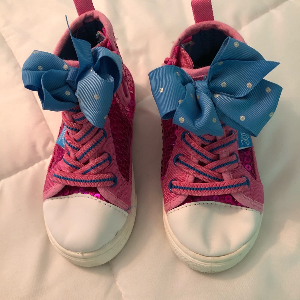 Jojo Siwa Pink Sequin Tennis Shoes Toddler 7